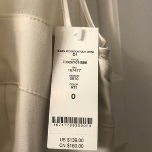 Bebe white dress with tags